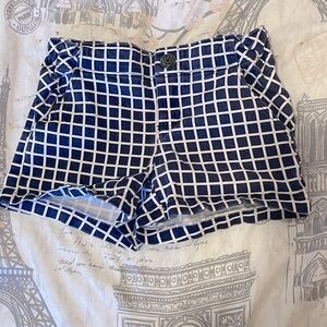 Gymboree blue windowpane print shorts size 4